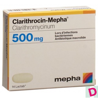 Clarithrocin-Mepha Lactab 500 mg 20 Stk