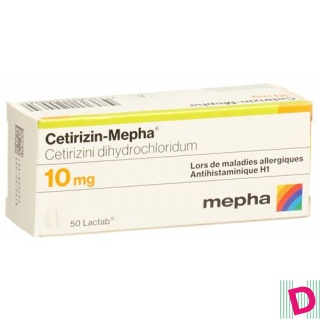 Cetirizin-Mepha Lactab 10 mg 50 Stk