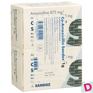 Co-Amoxicillin Sandoz Disp Tabl 1 g 2 x 10 Stk