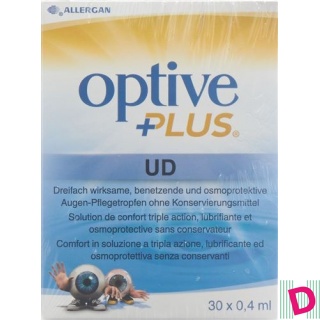 Optive Plus UD Augen-Pflegetropfen 30 Monodos 0.4 ml