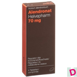 Alendronat Helvepharm Tabl 70 mg 4 Stk