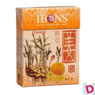 IBONS Ingwer Bonbon Orange Box 60 g