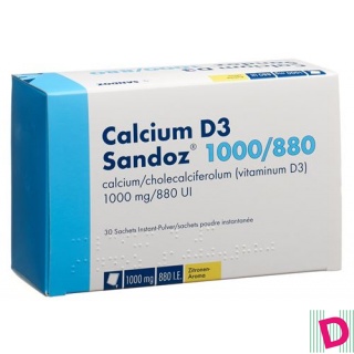 Calcium D3 Sandoz Plv 1000/880 Btl 30 Stk
