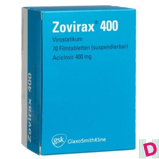 Zovirax Filmtabl 400 mg 70 Stk