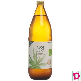 Aloe Vera Saft Bio 100 % pur naturtrüb Glasfl 1 lt