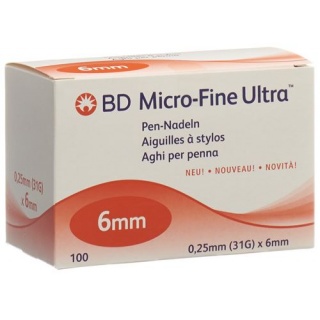 BD Micro-Fine Ultra Pen-Nadel 0.25x6mm 100 Stk