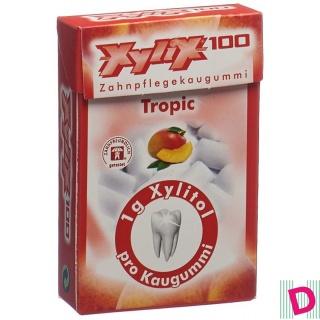 XyliX100 Boxendisplay Kaugummi tropic 10x24 Stück
