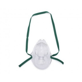Salter Labs Aerosolmaske + Nasenklemme für Erwachsene mit Elastikband ohne Schlauch 50 Stk