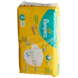 Pampers Premium Protection New Baby Gr2 4-8kg Mini Sparpackung 54 Stk
