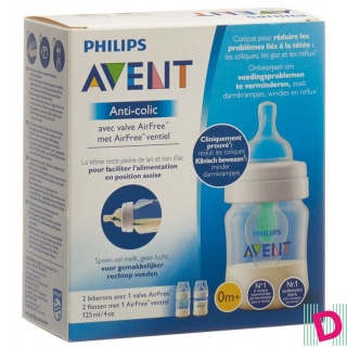 Avent Philips Anti-Colic Flaschen mit AirFree Ventil 125ml 2 Stk