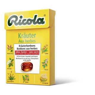 Ricola Kräuter Kräuterbonbons ohne Zucker Box 50 g