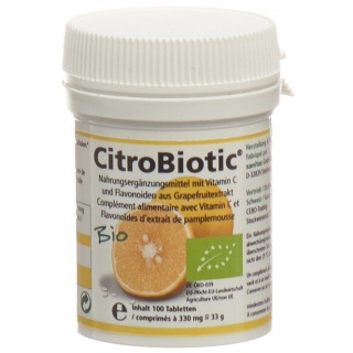 Citrobiotic Grapefruitkern Extrakt Tabl Bio 100 Stk