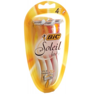 BiC Soleil 3-Klingenrasierer für die Frau gelb-orange-rote Farben sortiert 4 Stk