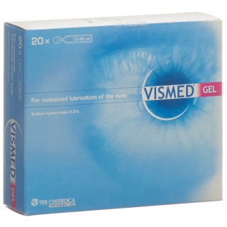 VISMED Gel 3 mg/ml Hydrogel Benetzung des Auges 20 Monodos 0.45 ml