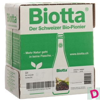 Biotta Holunder Bio 6 Fl 5 dl