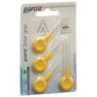 PARO 3STAR-GRIP 2.6mm gelb zylin 4 Stk