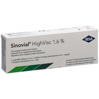 Sinovial HighVisc Inj Lös 1.6 % Fertspr 2 ml