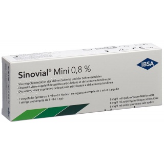 Sinovial Mini Inj Lös 0.8 % Fertspr 1 ml