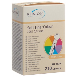 Klinion Soft Fine Einmallanzetten 30G sterile 210 Stk