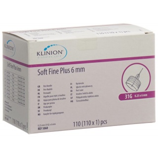 Klinion Soft Fine Plus Pen-Nadel 6mm 31G 110 Stk