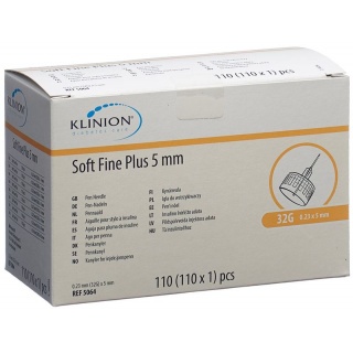 Klinion Soft Fine Plus Pen-Nadel 5mm 32G 110 Stk