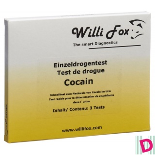 Willi Fox Drogentest Cocain einzel Urin 3 Stk