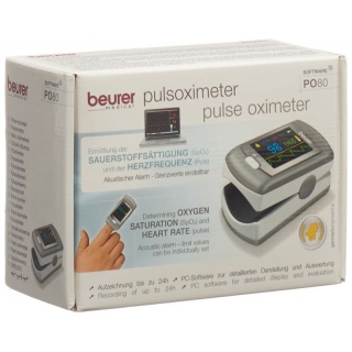 Beurer Fingerpulsoximeter mit 24h Speicher PO 80