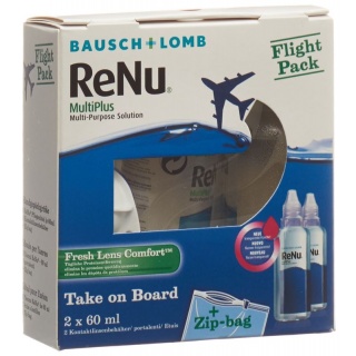 Bausch Lomb Renu Multiplus Flight Pack 2 x 60 ml