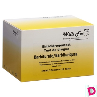 Willi Fox Drogentest Barbiturate einzel Urin 10 Stk