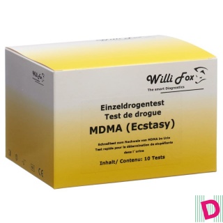 Willi Fox Drogentest MDMA Ecstasy einzel Urin 10 Stk