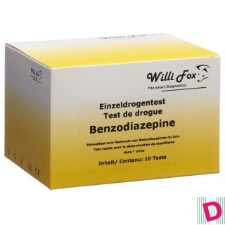 Willi Fox Drogentest Benzodiazepine einzel Urin 10 Stk