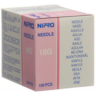 Nipro Einmalkanülen 1.2x40mm 18Gx1 1/2 rosa 100 Stk