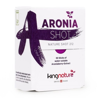 Kingnature Aronia Shot wasserlöslicher Aronia-Extrakt 1 g 30 Stk