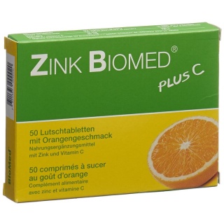 Zink Biomed plus C Lutschtabl Orange 50 Stk