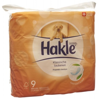 Hakle Klassische Sauberkeit Toilettenpapier orange FSC 9 Stk