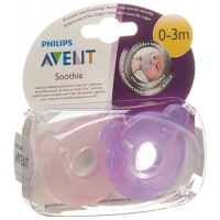 Avent Philips Soothie Nuggi pink/violett 0-3 Monate 2 Stk