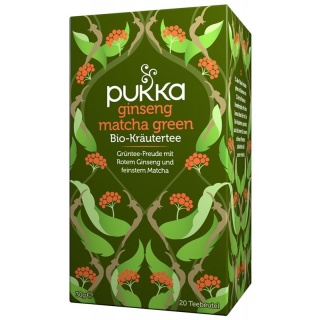 Pukka Ginseng Matcha Green Tee Bio Btl 20 Stk
