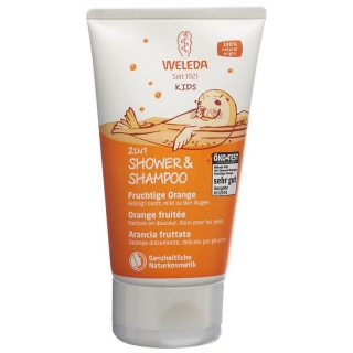 Weleda KIDS 2 in 1 Shower & Shampoo Fruchtige Orange 150 ml