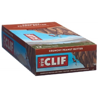 CLIF BAR Crunchy Peanut Butter 12 x 68 g