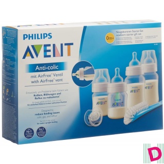 Avent Philips Anti-Colic Flaschen Neugeborenen-Set mit AirFree Ventil