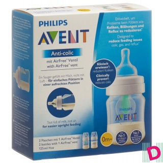 Avent Philips Anti-Colic Flaschen mit AirFree Ventil 125ml 2 Stk