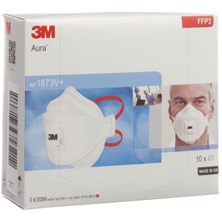 3M Atemschutz Maske FFP3 mit Ventil 10 Stk