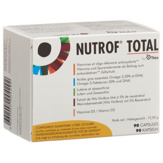 Nutrof Total Vit Spurenelement Omega-3 Kaps Vitamin D3 90 Stk
