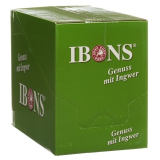 IBONS Ingwer Bonbon Display Zitrone ohne Zucker 10x75g