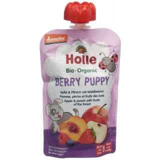 Holle Berry Puppy - Pouchy Apfel & Pfirsich mit Waldbeeren 100 g