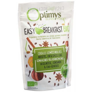 Optimys Easy Breakfast Haselnüsse Leinsamen und Chai Gewürze Bio Btl 350 g