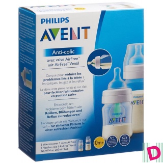 Avent Philips Anti-Colic Flasche mit AirFree Ventil 125+260ml