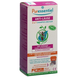 Puressentiel Anti-Läuse-Shampoo-Maske 2-in-1 +Kamm Tb 150 ml